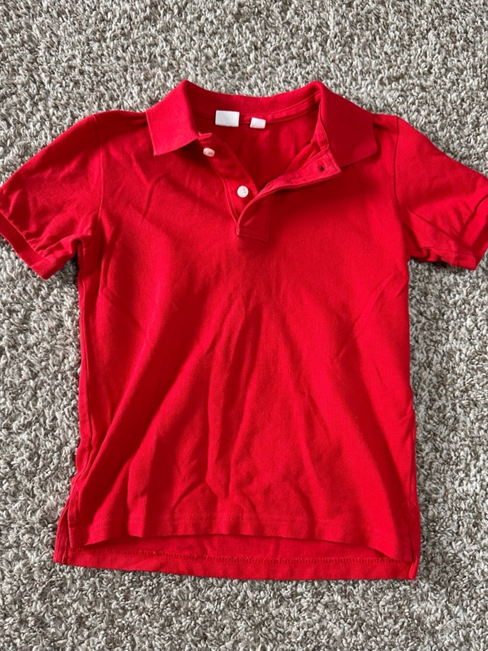 ❤️ GAP Bright Red Short Sleeve Polo for Kids- size Small boys ❤️